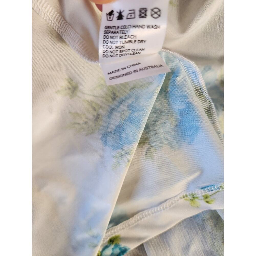 Zimmermann Smocked Silk Floral Mini Dress Size 0 (US 4) Long Sleeve FC411 - Picture 12 of 13